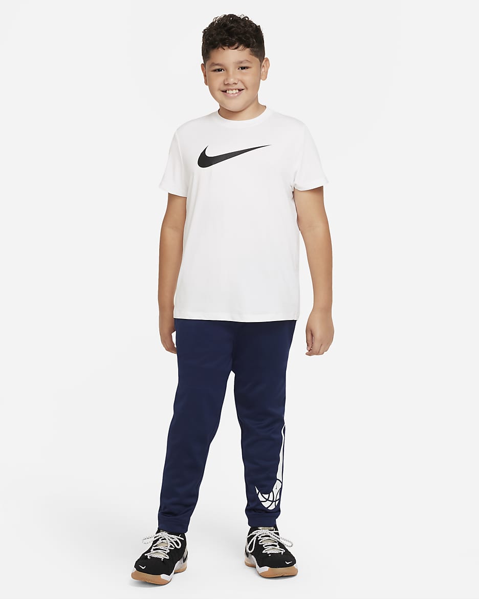 Nike Therma FIT Big Kids Boys Basketball Pants Extended Size Nike